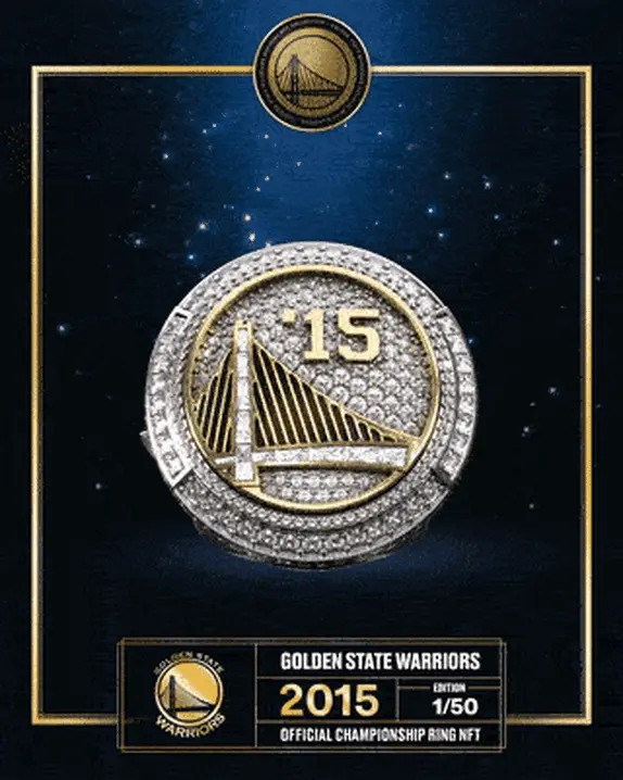 Edition 1 - 2015 Warriors Championship Ring NFT & Physical Ring (1/50)