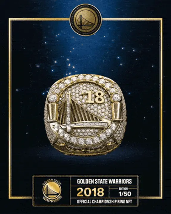 Edition 1 - 2018 Warriors Championship Ring NFT & Physical Ring (1/50)