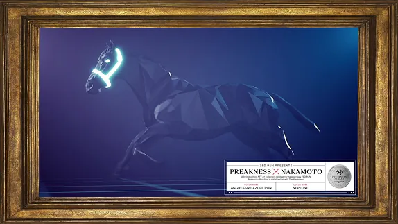 Zed Run x Preakness - Aggressive Azure Nakamoto (1-of-1)